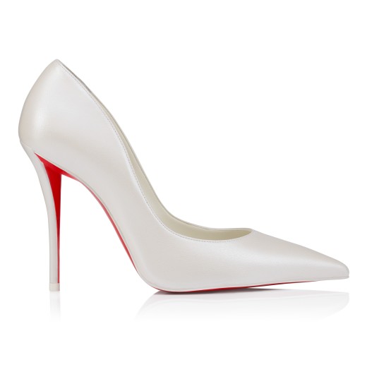 Christian Louboutin White leather pumps