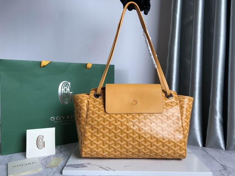 Goyard Mustard Goyardine Leather Rouette PM Bag