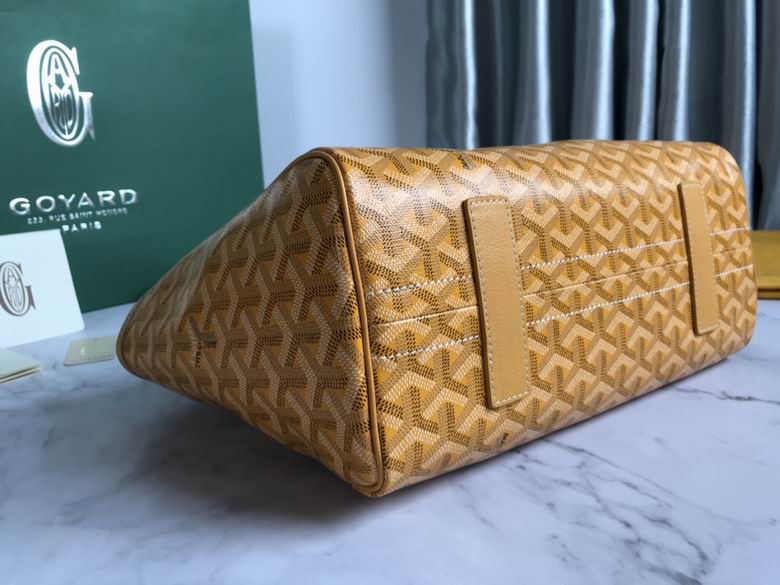 Goyard Mustard Goyardine Leather Rouette PM Bag
