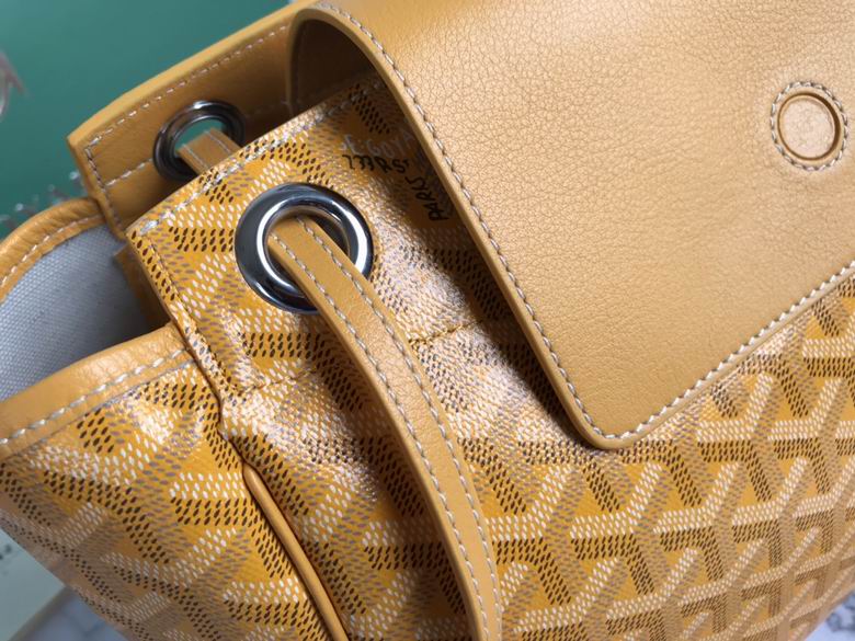 Goyard Mustard Goyardine Leather Rouette PM Bag