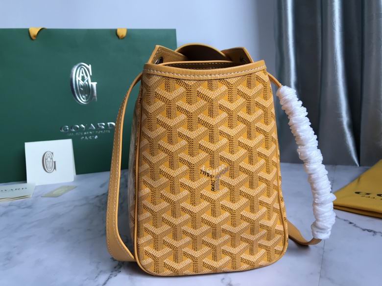 Goyard Mustard Goyardine Leather Rouette PM Bag