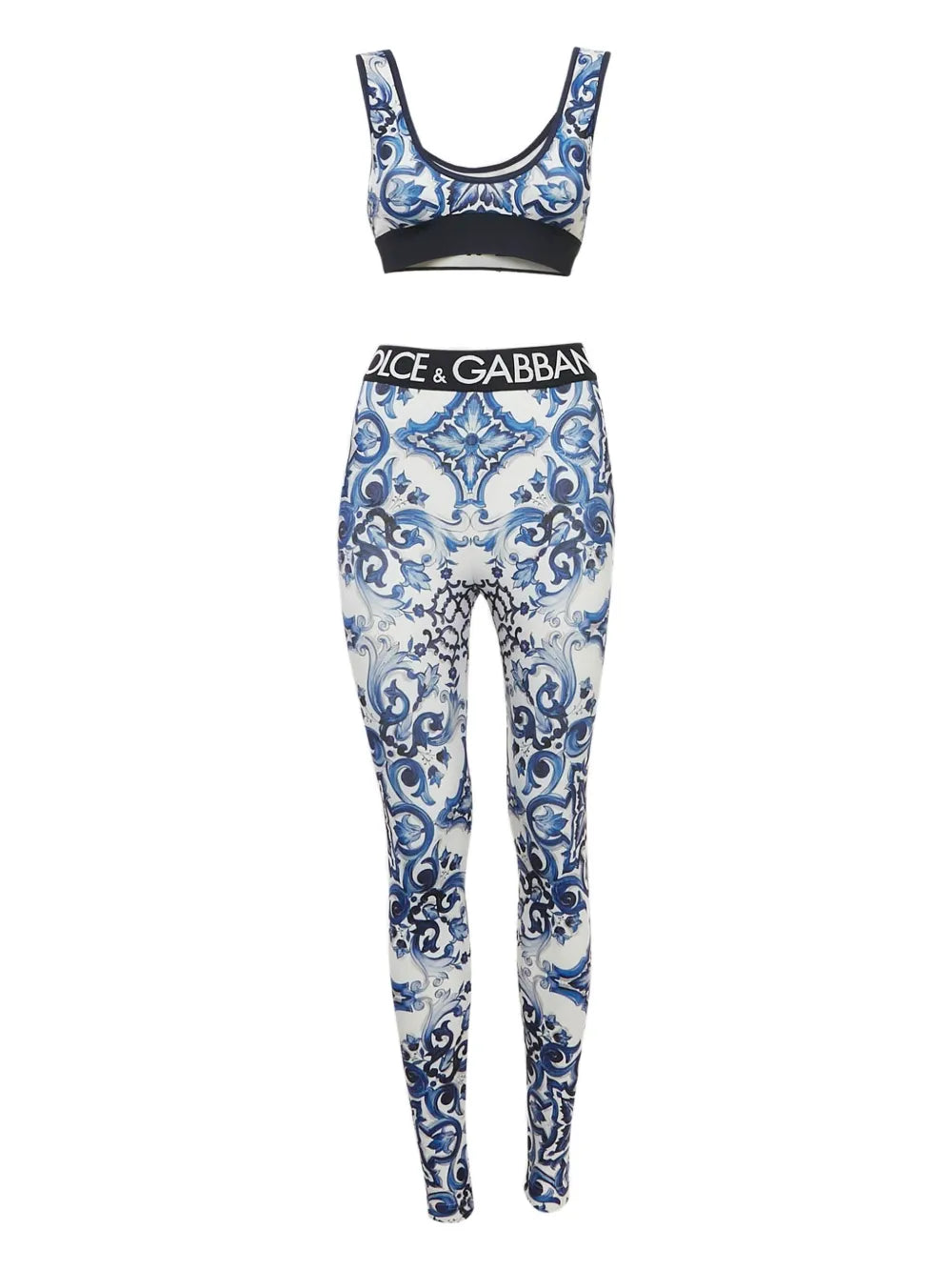 Dolce & Gabbana Majolica-print leggings set