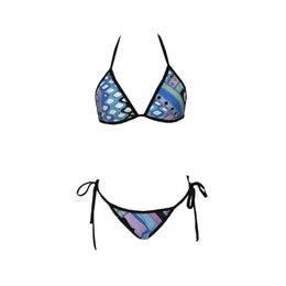 PUCCI  Women's Blue Vivara two-piece swimsuit