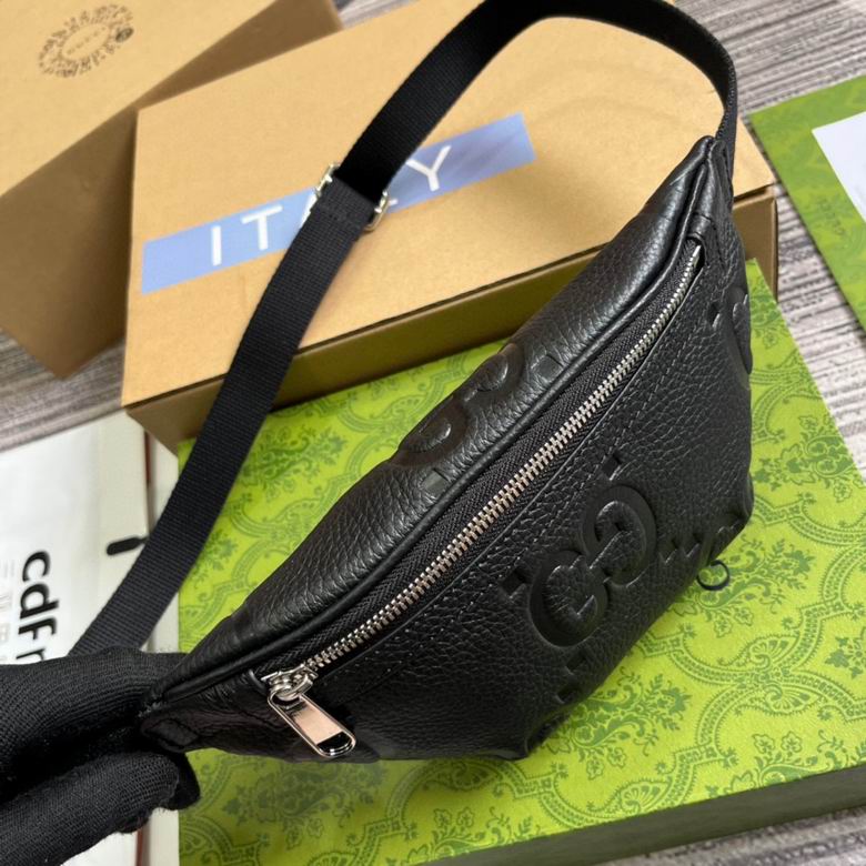 Gucci Jumbo GG Small Belt Black Bag