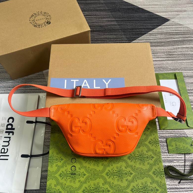 Gucci Jumbo GG Small Belt Orange Bag