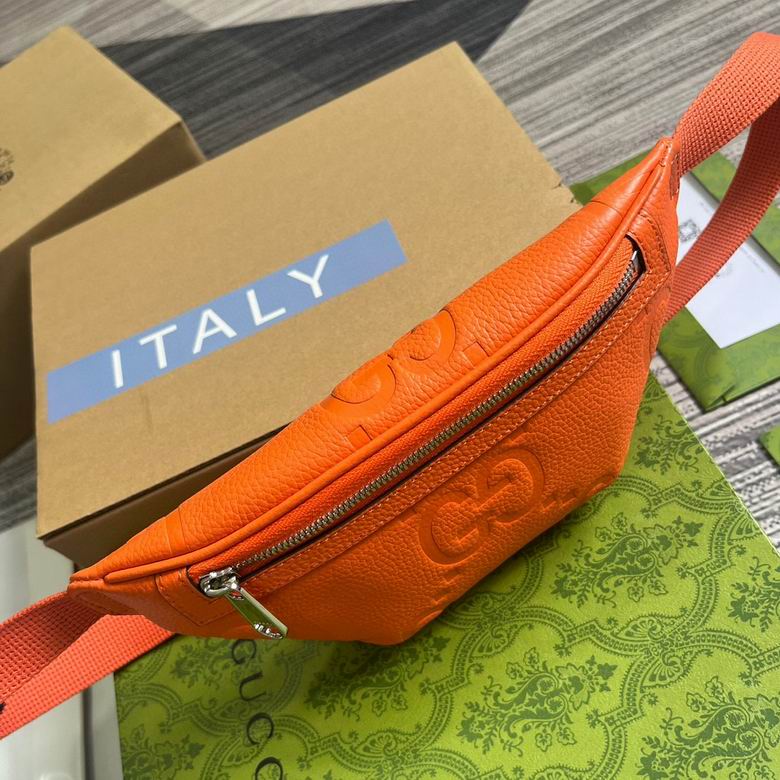 Gucci Jumbo GG Small Belt Orange Bag