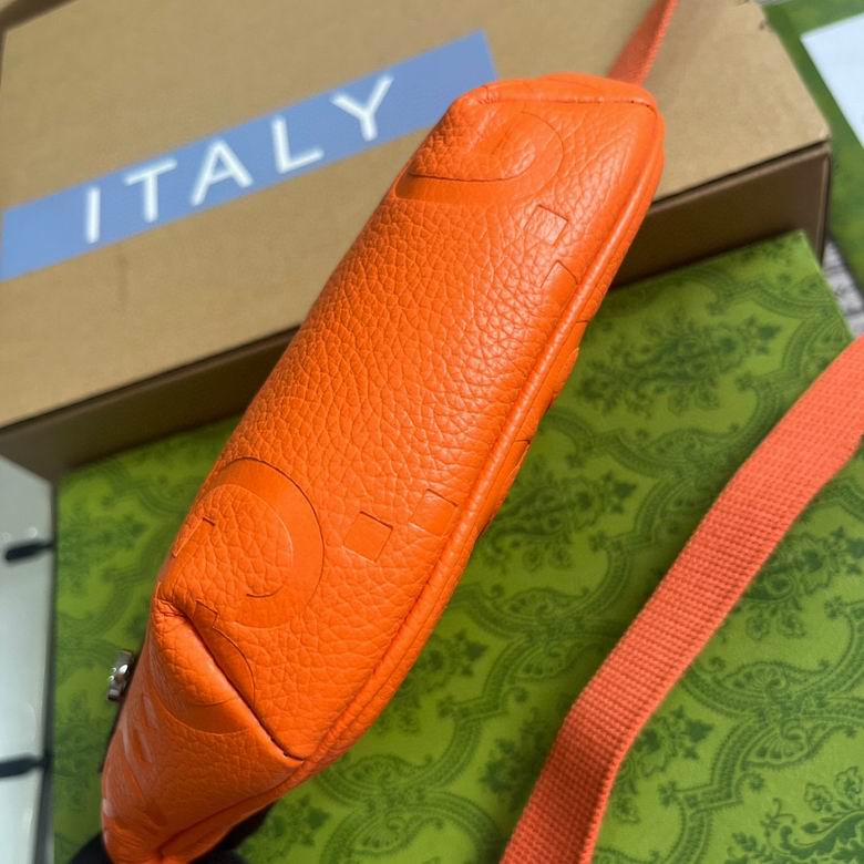 Gucci Jumbo GG Small Belt Orange Bag
