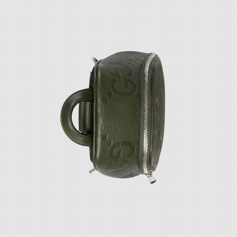 Gucci Jumbo Gg Crossbody Bag Gg Leather - Green
