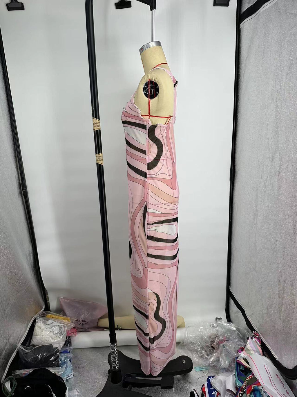 Pucci Marmo Tulle Dress (Neutral)