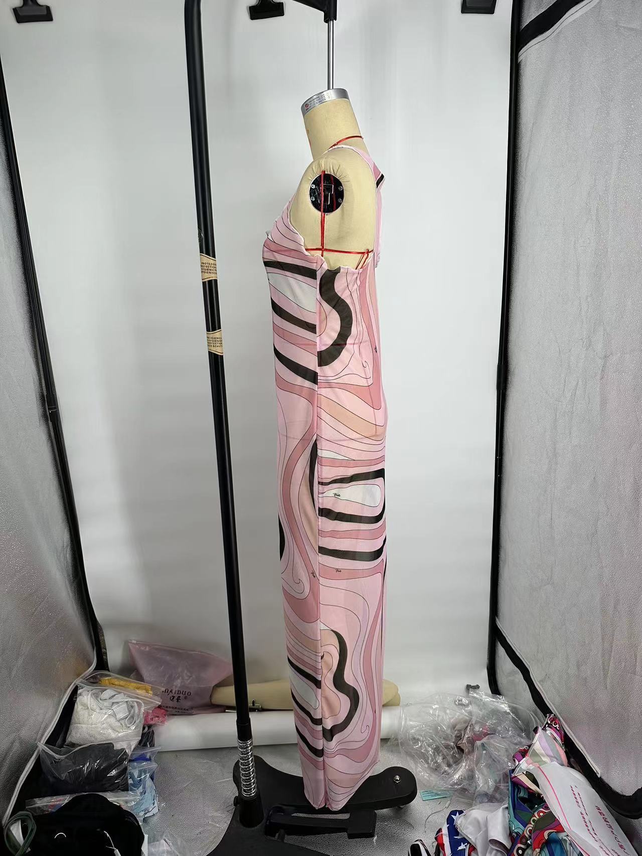 Pucci Marmo Tulle Dress (Neutral)