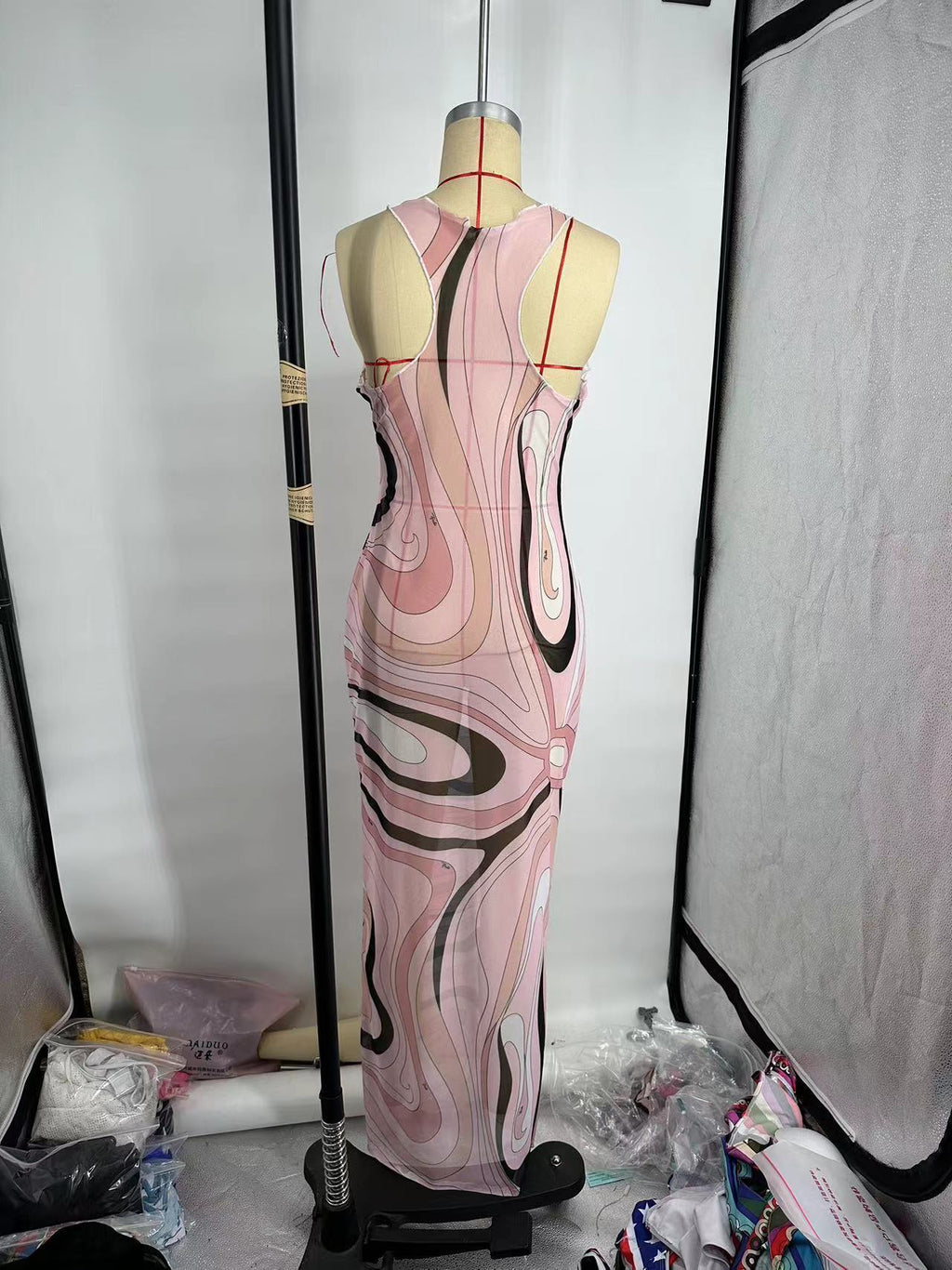 Pucci Marmo Tulle Dress (Neutral)