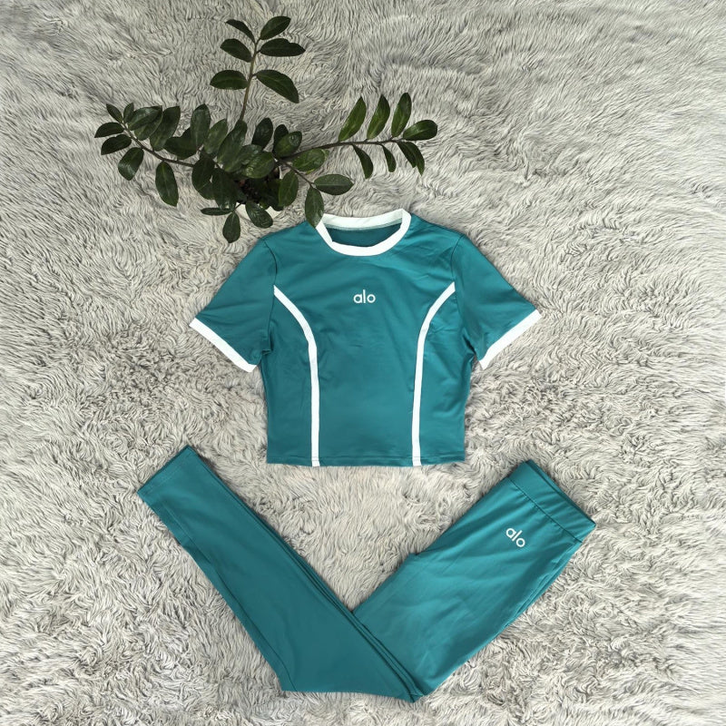 ALO 2 Piece Green Casual Set