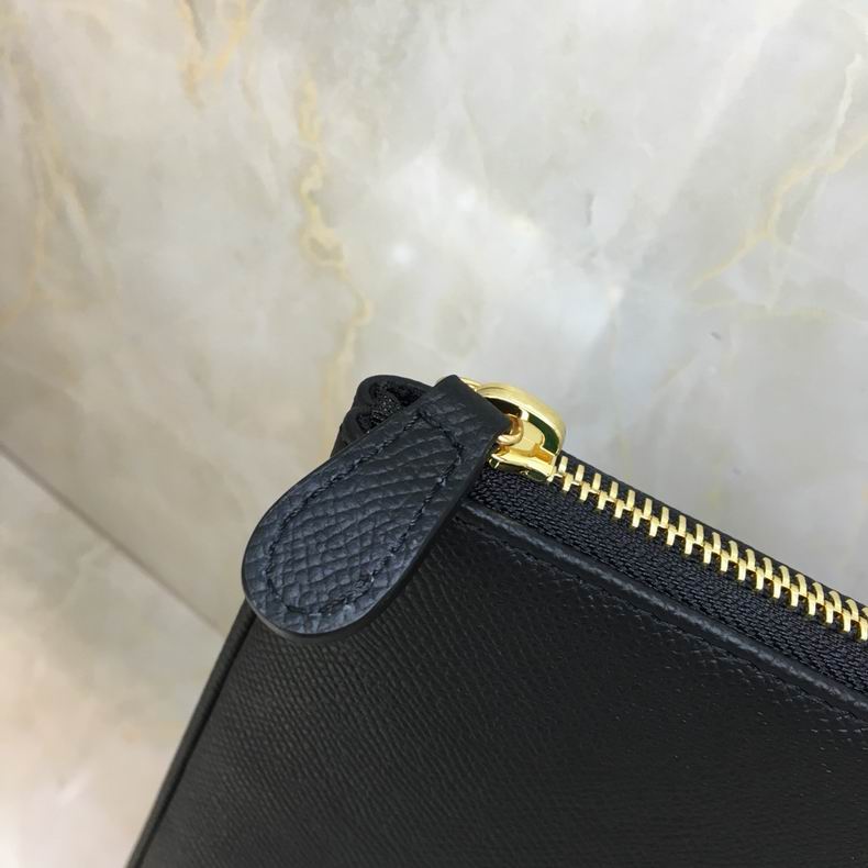 Balenciaga Logo Ville Leather Clutch