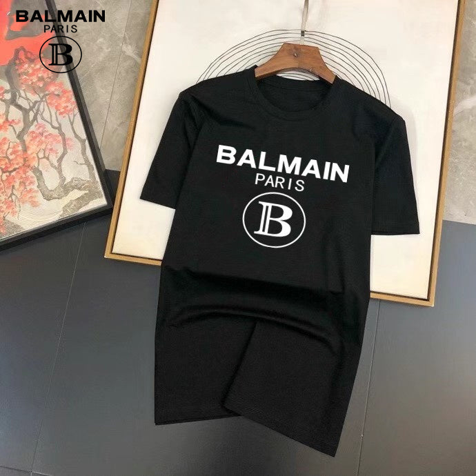 Balmain Jersey Crewneck T-Shirt (Multicolor)