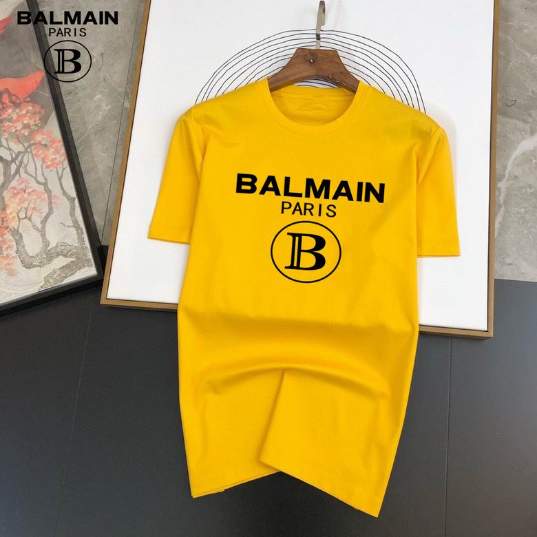 Balmain Jersey Crewneck T-Shirt (Multicolor)
