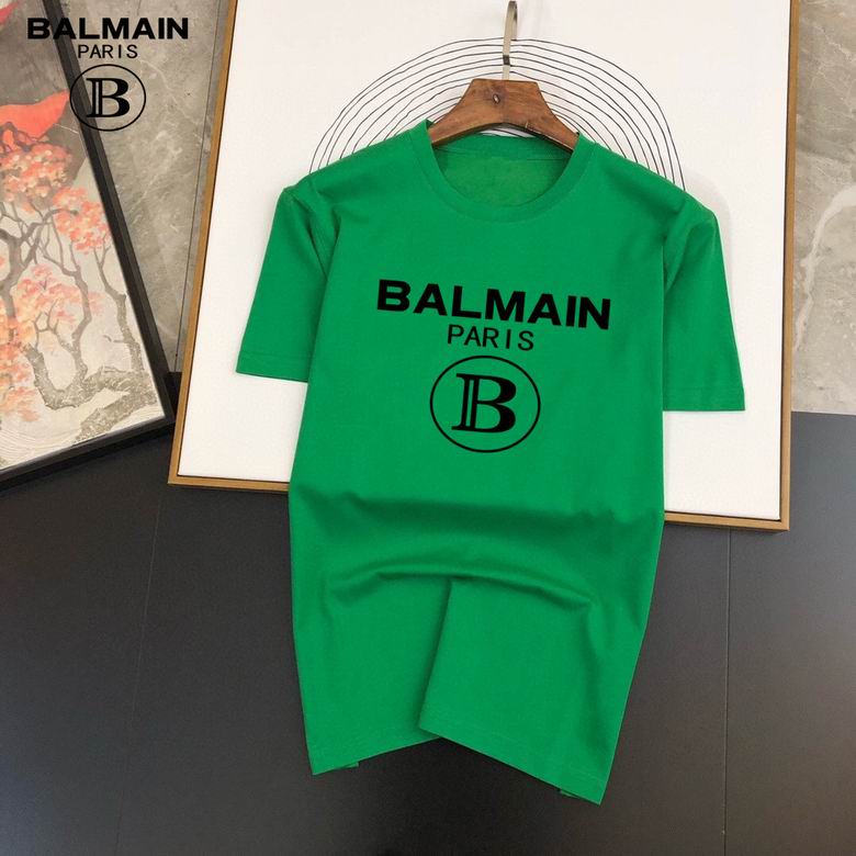 Balmain Jersey Crewneck T-Shirt (Multicolor)