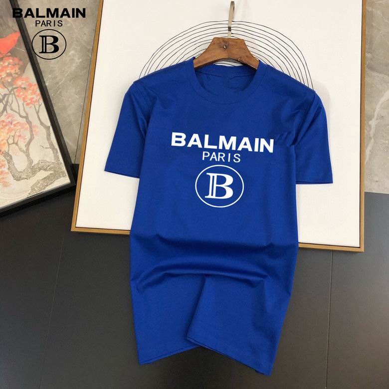 Balmain Jersey Crewneck T-Shirt (Multicolor)