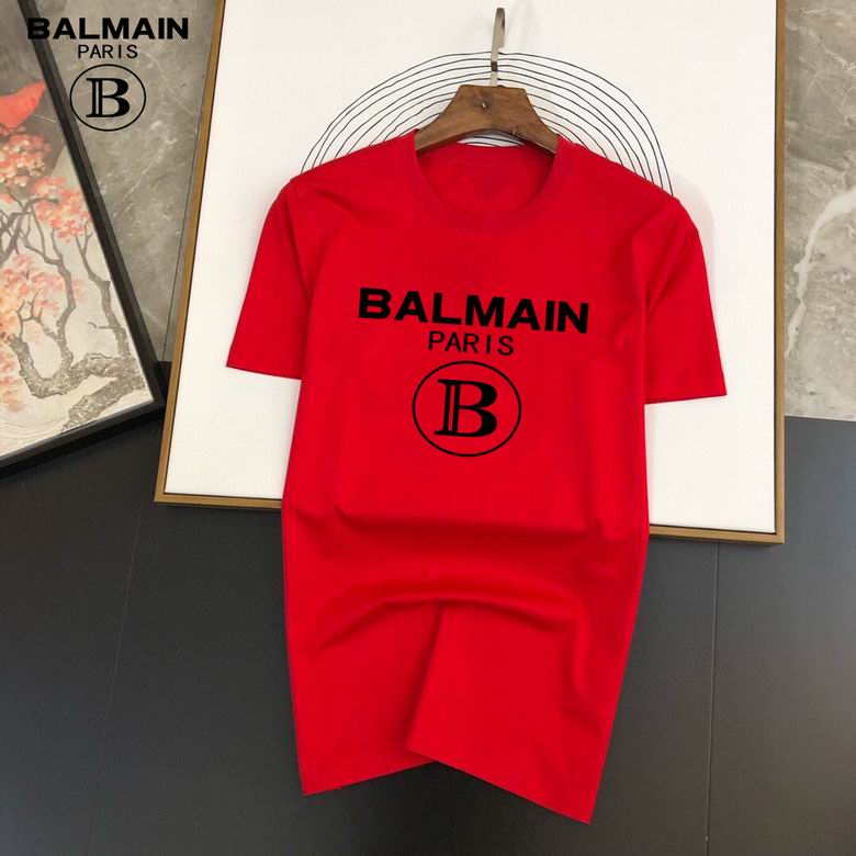 Balmain Jersey Crewneck T-Shirt (Multicolor)