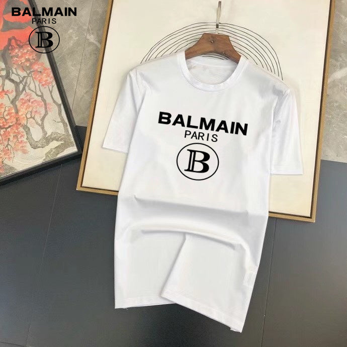 Balmain Jersey Crewneck T-Shirt (Multicolor)