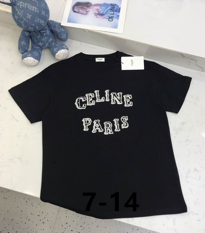 Celine  Embellished Logo-Embroidered Cotton-Jersey T-Shirt