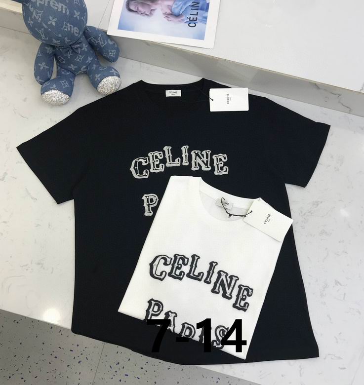 Celine  Embellished Logo-Embroidered Cotton-Jersey T-Shirt