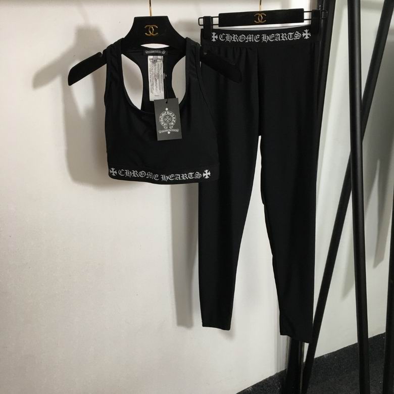 Chrome Heart Sports Bra/Legginge Set