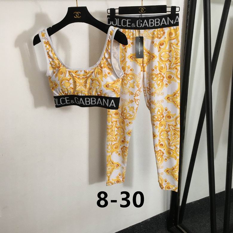 Dolce & Gabbana print leggings set