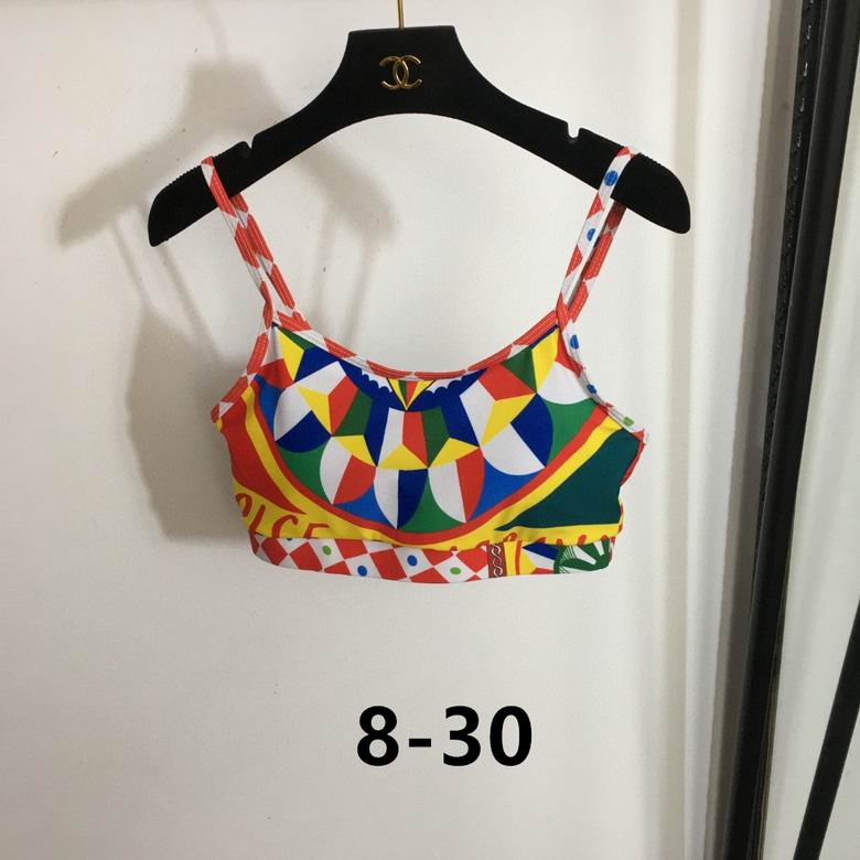 Dolce & Gabbana Carretto-print technical bra/leggings set