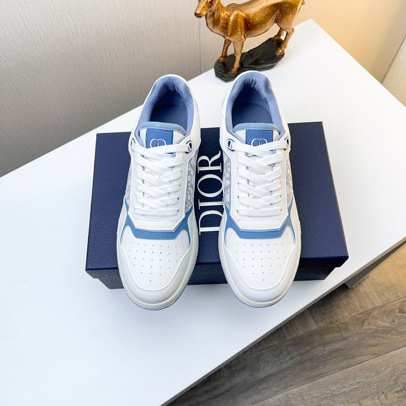 Dior and HyIton NeI White and Blue sneakers
