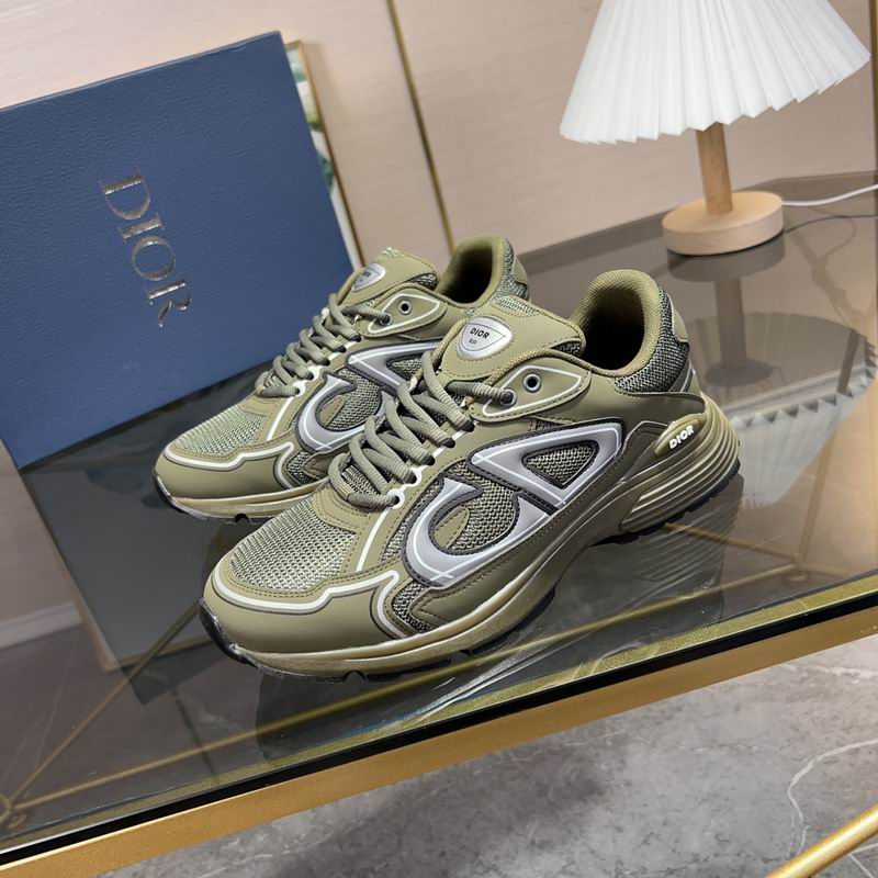 Dior x Stone Island Olive and Gray Sneaker