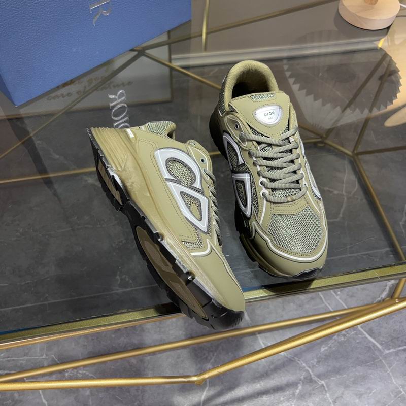 Dior x Stone Island Olive and Gray Sneaker