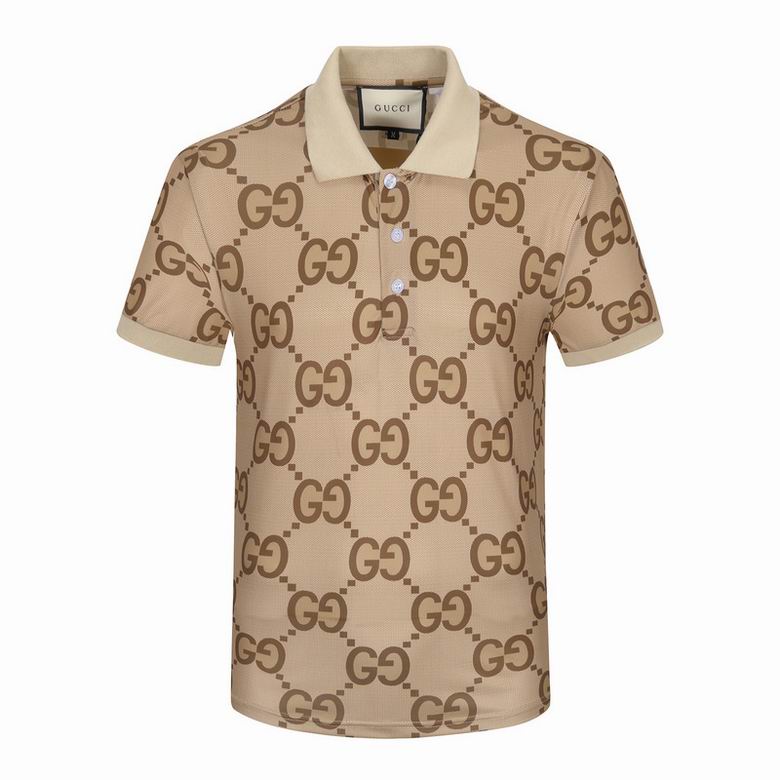 Gucci Tan Monogram Polo Shirt