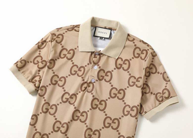 Gucci Tan Monogram Polo Shirt