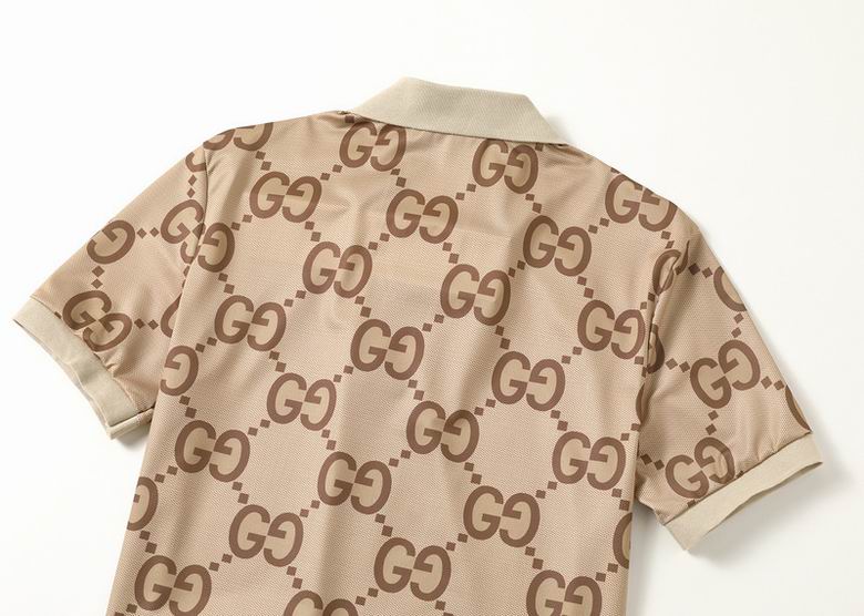 Gucci Tan Monogram Polo Shirt