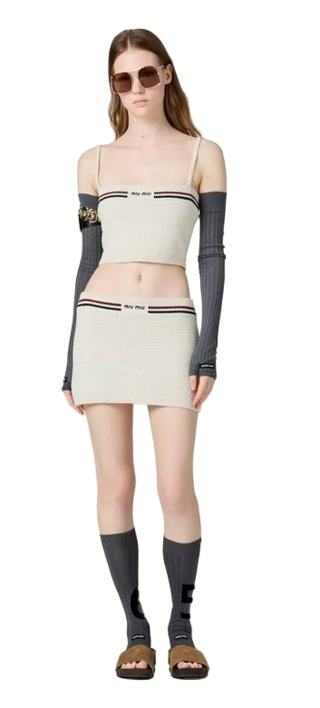 Miu Miu  2 piece Cotton Crochet set