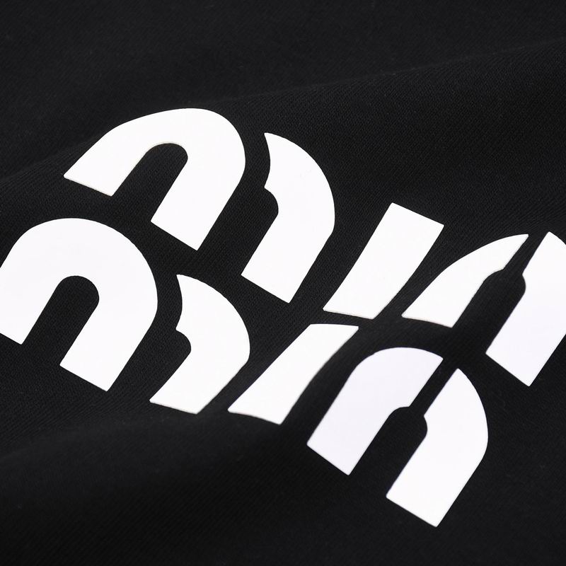 Miu Miu logo-embroidered cotton T-shirt