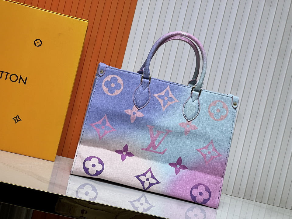 Louis Vuitton OnTheGo Tote PM Sunrise Pastel Canvas Bag