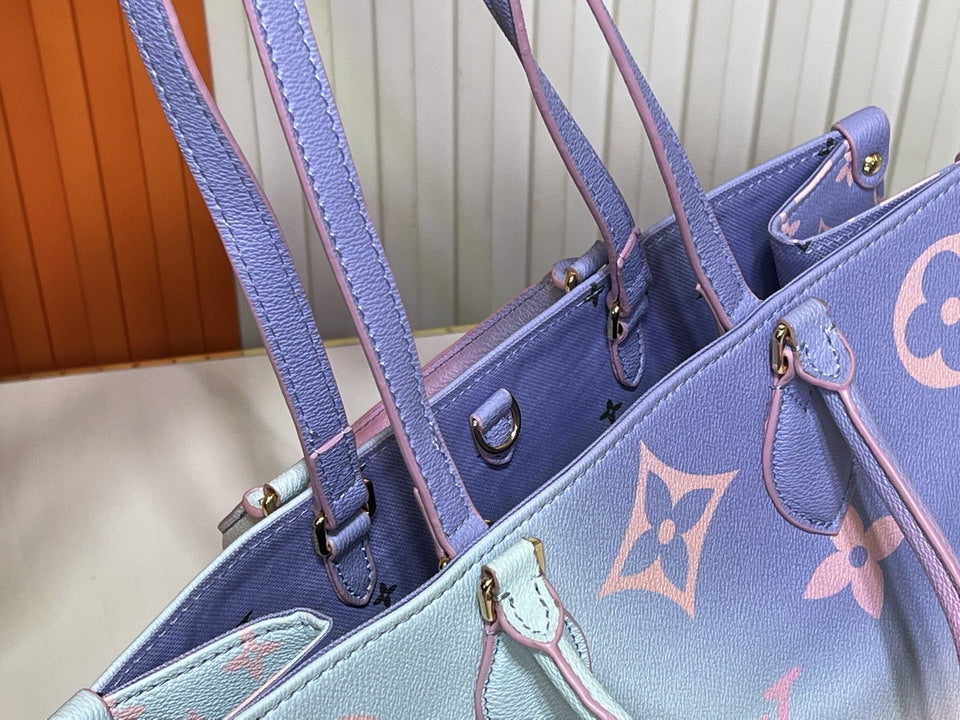 Louis Vuitton OnTheGo Tote PM Sunrise Pastel Canvas Bag