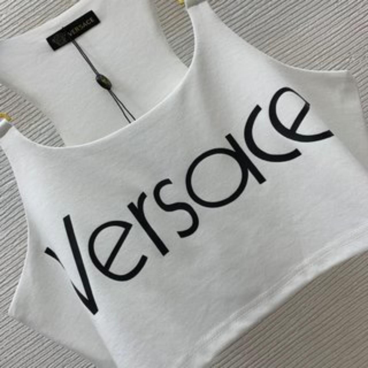 Versace Sleeveless White Blouse