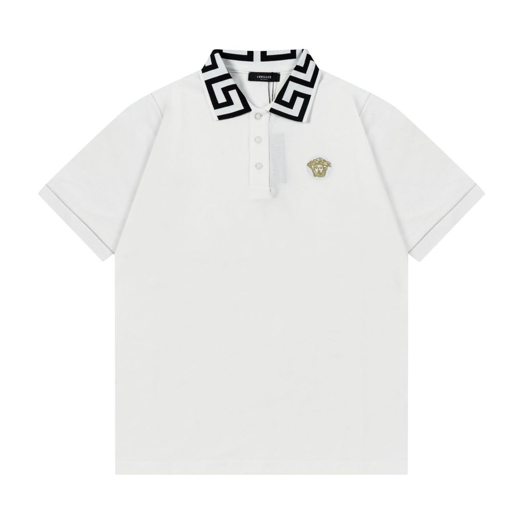Versace Greca White polo shirt