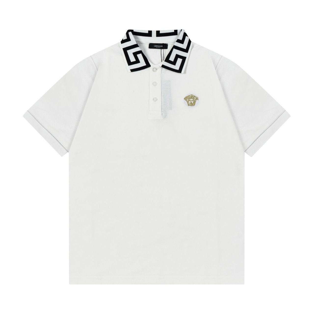 Versace Greca White polo shirt