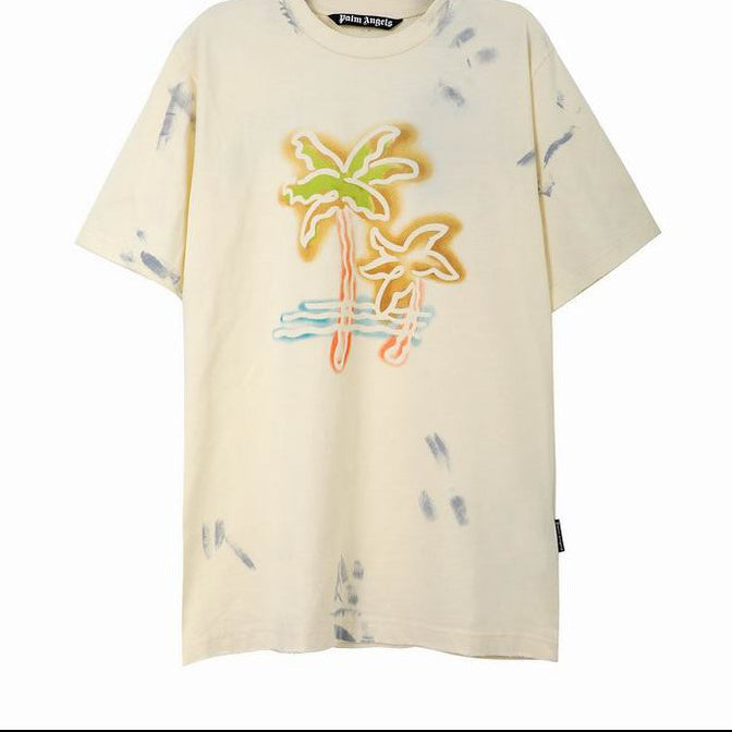Palm Angels logo-print cotton T-shirt