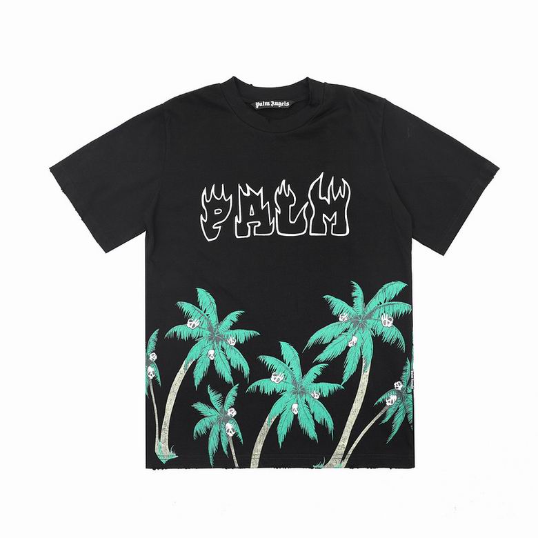 Palm Angels palm-print cotton T-shirt