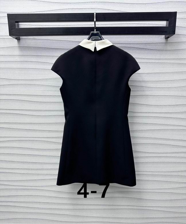 Prada Black Mini Dress with Peter Pan Collar