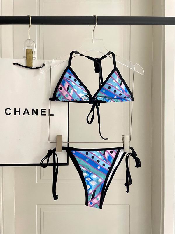 PUCCI  Women's Blue Vivara two-piece swimsuit