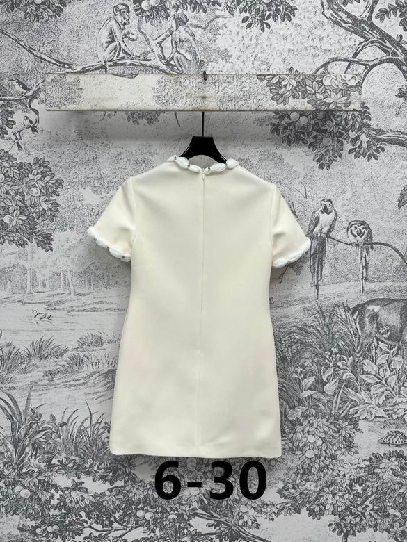 Valentino Wool-Silk Bow-Embellished Mini Dress