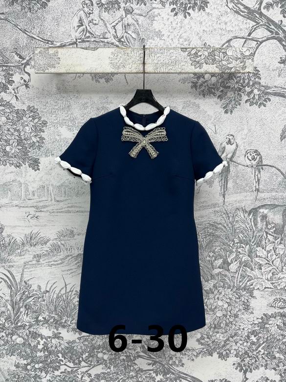 Valentino Wool-Silk Bow-Embellished Mini Dress