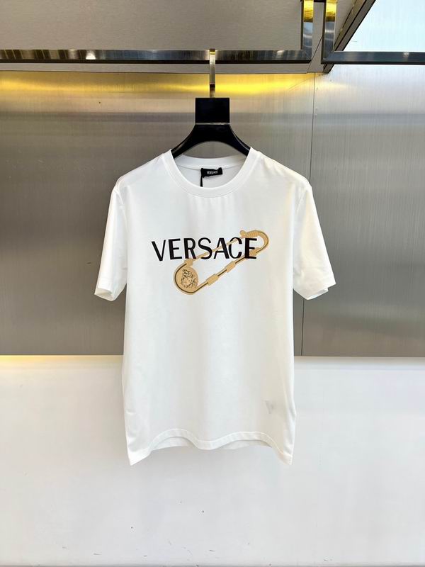 Versace Pin-Print Cotton Jersey T-Shirt