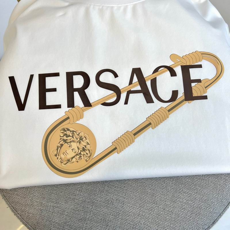 Versace Pin-Print Cotton Jersey T-Shirt