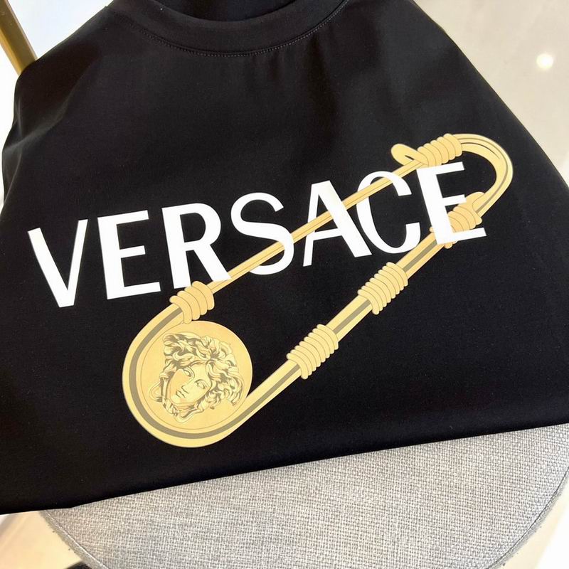 Versace Pin-Print Cotton Jersey T-Shirt
